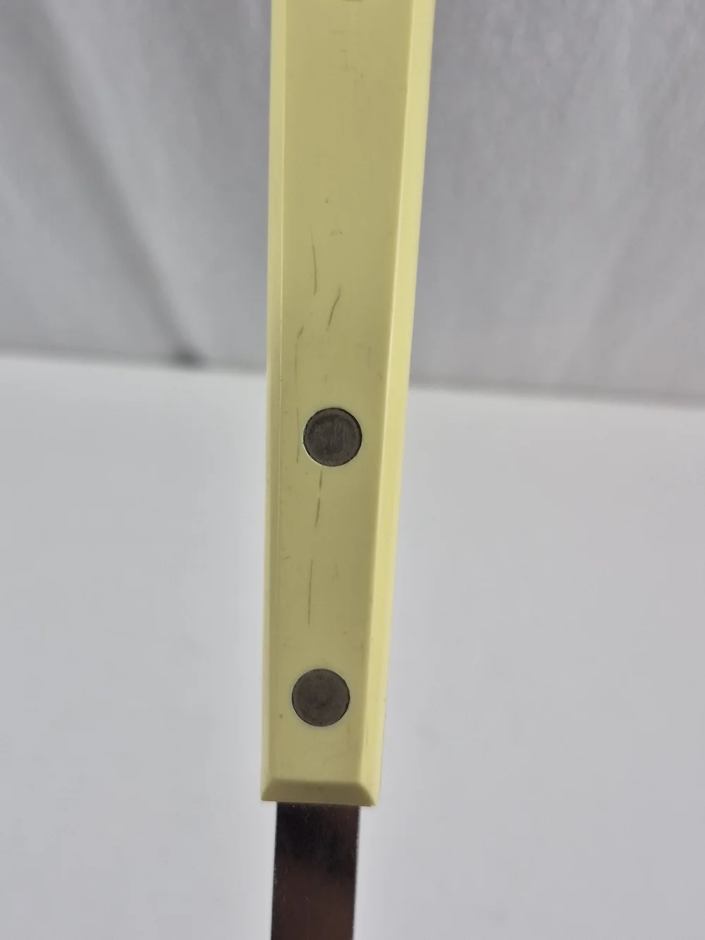 Vintage Ekco Forge Stainless Steel Ladle With Yellow Handle Made In USA